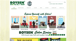 Desktop Screenshot of boysenpaints.com